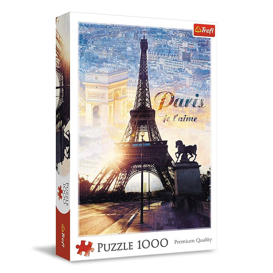 Trefl Red 1000 piece Paris at Dawn Getty Images puzzle available at MJ BoardGames Lebanon