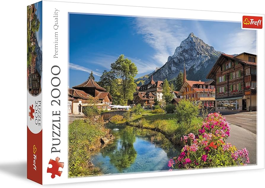 Trefl Red 2000 piece Alps in Summer scenic puzzle available at MJ BoardGames Lebanon