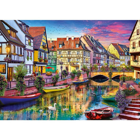 Trefl Red 2000 piece Colmar France scenic puzzle available at MJ BoardGames Lebanon