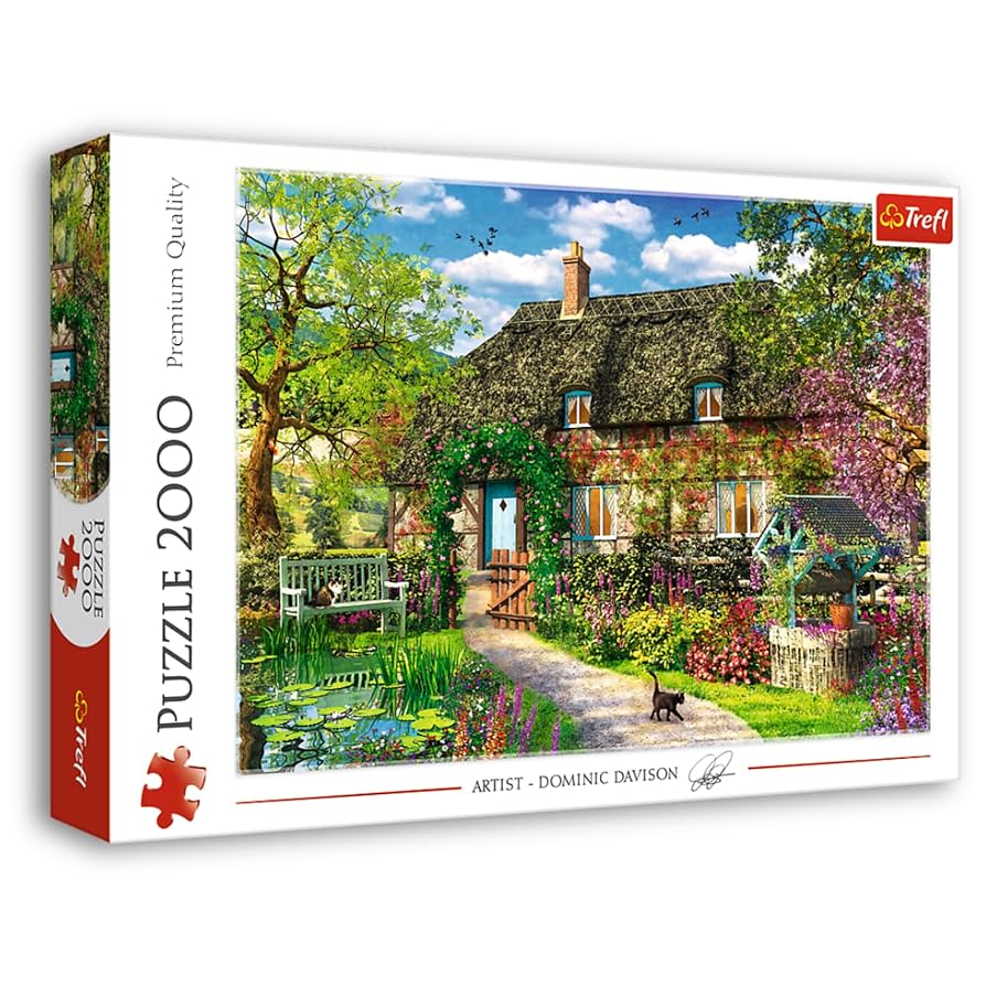 Trefl Red 2000 piece Country Cottage puzzle available at MJ BoardGames Lebanon