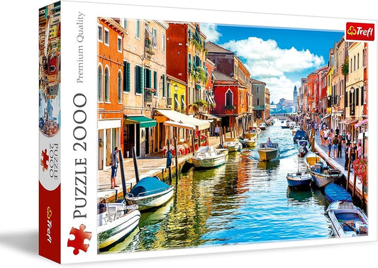 Trefl Red 2000 piece Murano Island Venice puzzle available at MJ BoardGames Lebanon