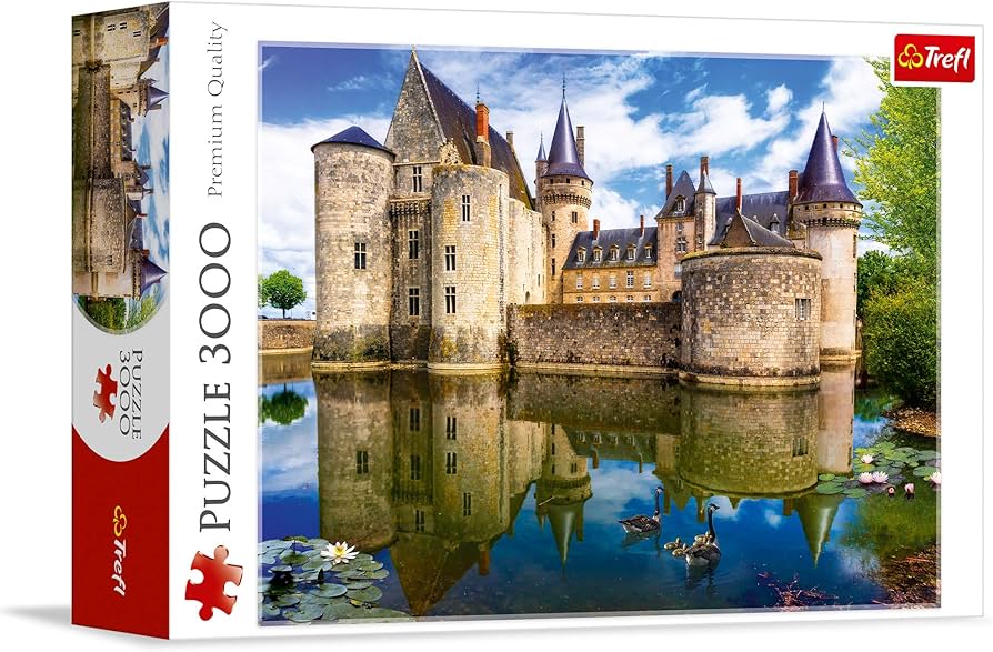Trefl Red 3000 piece Castle in Sully-sur-Loire France puzzle available at MJ BoardGames Lebanon