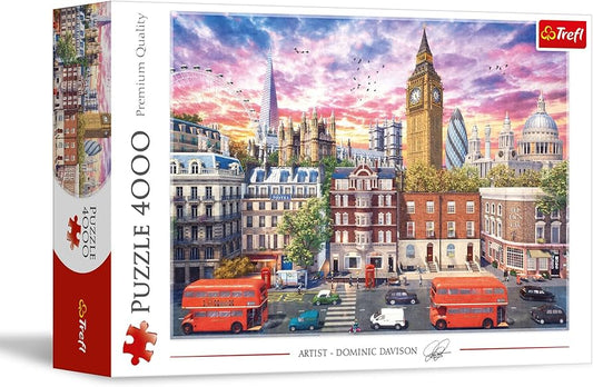 Trefl Red 4000 piece Walking Around London city puzzle available at MJ BoardGames Lebanon
