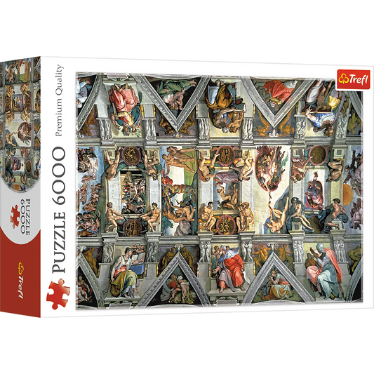 Trefl Red 6000 piece Sistine Chapel Ceiling art puzzle available at MJ BoardGames Lebanon