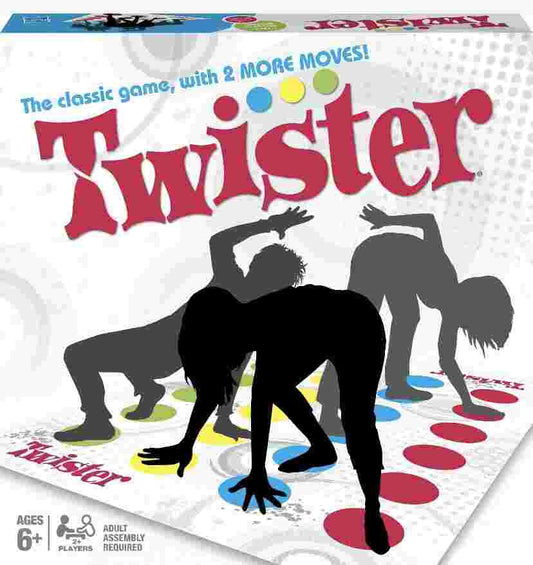 Twister board game with mat and spinner for family and party fun available at MJ Board Games Lebanon