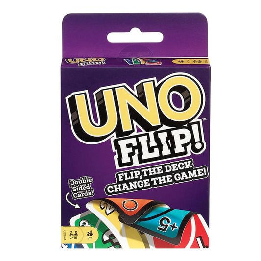 UNO Flip double sided family party card game available at MJ Board Games Lebanon