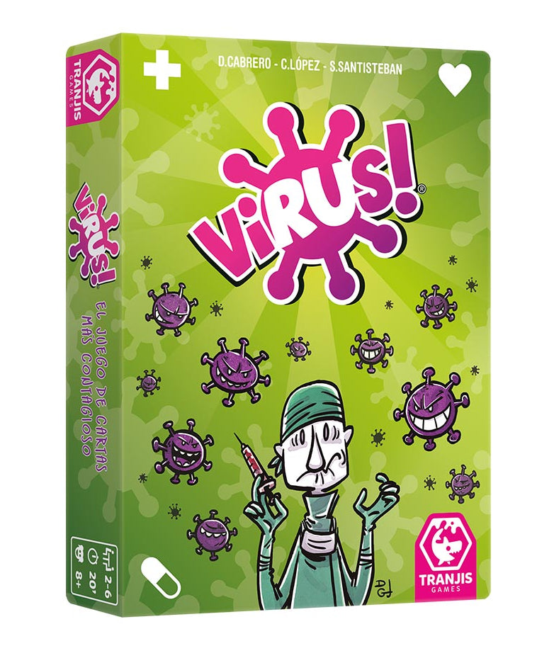 Virus party family card game with organs and virus cards available at MJ Board Games Lebanon