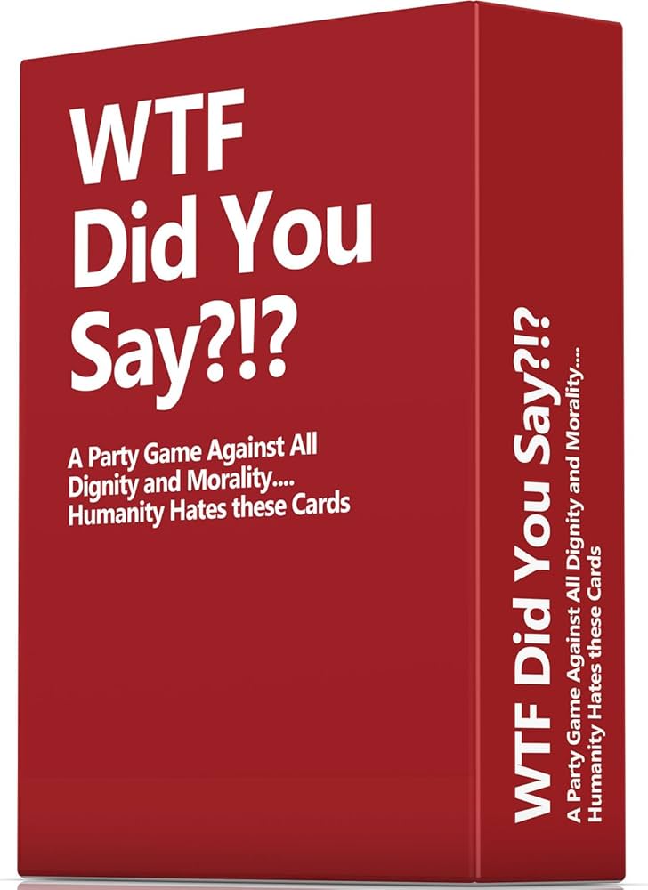 WTF Did You Say adult party card game for friends available at MJ Board Games Lebanon
