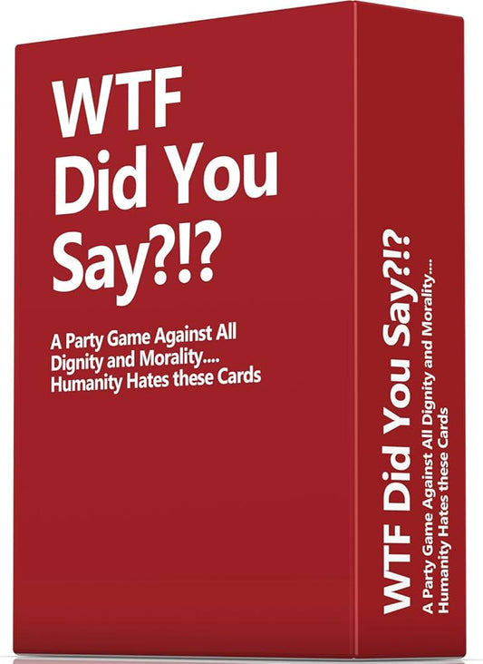 WTF Did You Say adult party card game for friends available at MJ Board Games Lebanon