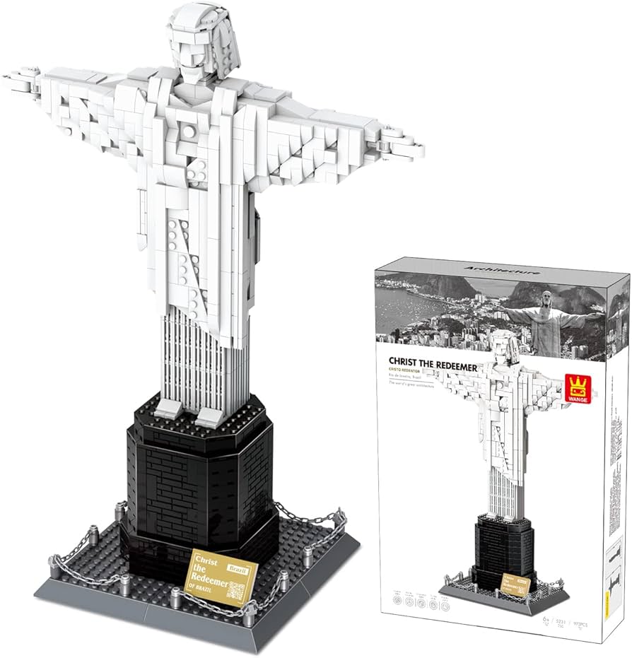 Wange Christ the Redeemer Rio de Janeiro Brazil 973 piece building blocks set available at MJ BoardGames Lebanon