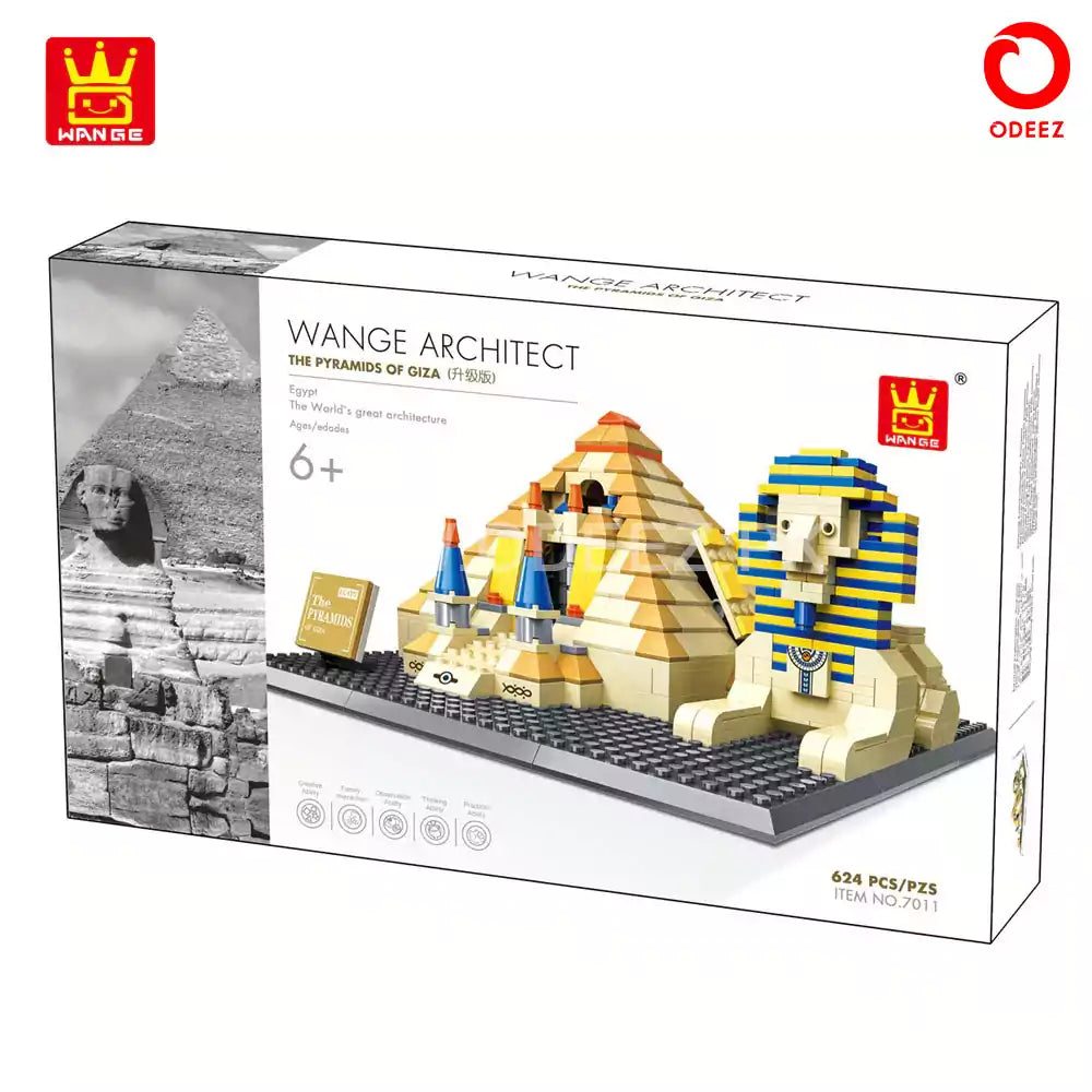 Wange Great Pyramid of Giza 624 piece building blocks set available at MJ BoardGames Lebanon