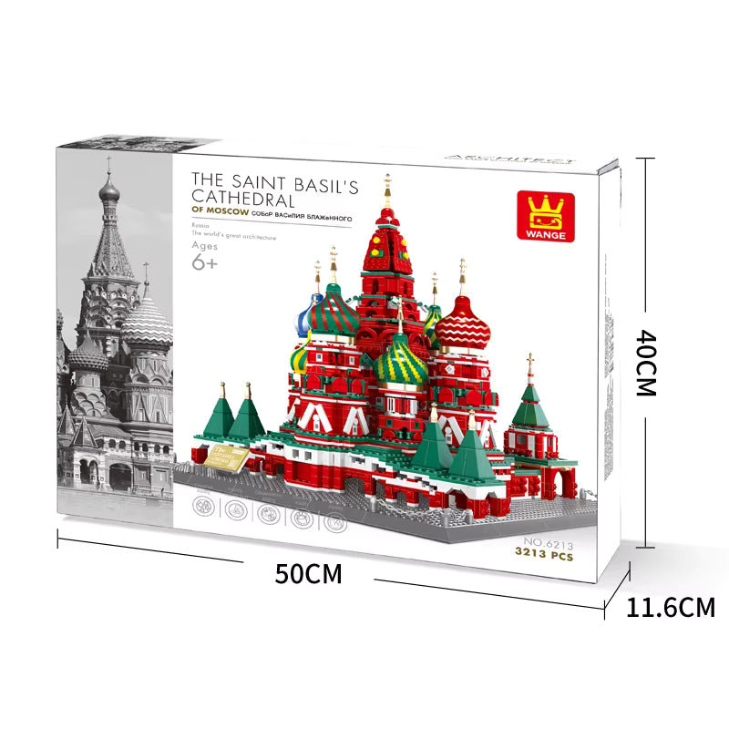 Wange Saint Basil’s Cathedral Moscow Russia 3213 piece building blocks set available at MJ BoardGames Lebanon