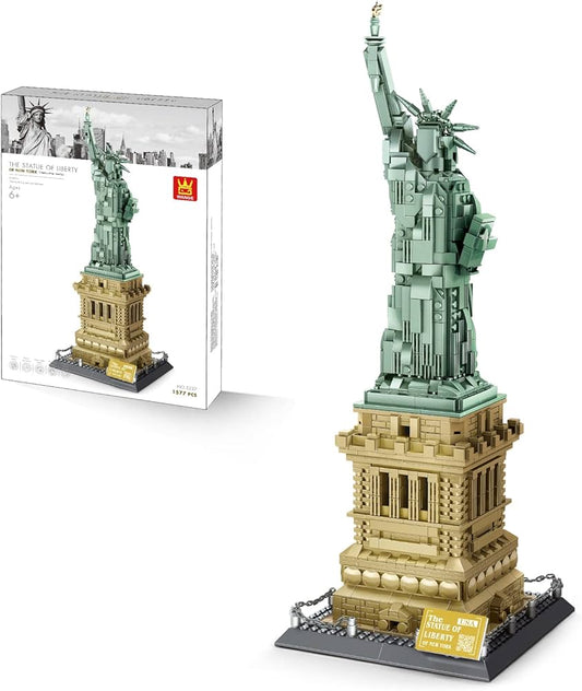 Wange Statue of Liberty New York USA 1577 piece building blocks set available at MJ BoardGames Lebanon