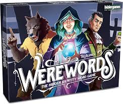 Werewords party game – word-guessing with hidden werewolf roles – available at MJ Board Games Lebanon