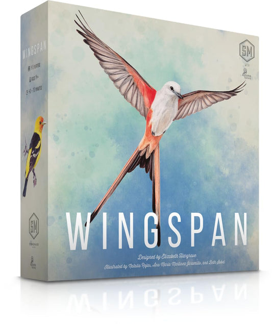 Wingspan board game with bird cards and components available at MJ Board Games Lebanon