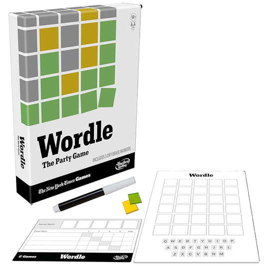 Wordle board game family and party word game available at MJ Board Games Lebanon
