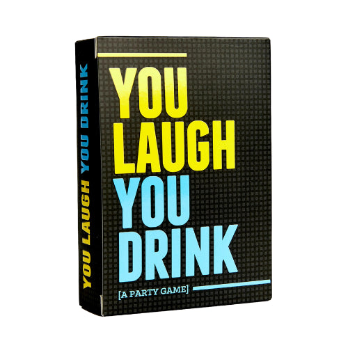 You Laugh You Drink adult drinking party card game available at MJ Board Games Lebanon