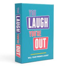 You Laugh You’re Out party game available at MJ BoardGames Lebanon