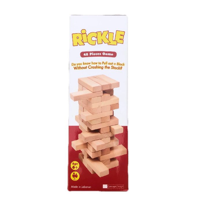 Rickle, wood blocks, dexterity games, Board Games LEBANON, Board Games, Card Games, Jeux de Societe